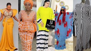 MISHONO YA VITAMBAA INAYOTREND ANKARA TRENDY DRESS KAFTAN BUBU TRENDY DRESS ASOEBI STYLES FABRICS