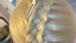 Five strand braid here is your next style #youtube blondehair #hairstyle #moda #olaflex