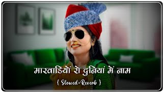 Marwadiyo Ro Duniya Mai Name (Slowed Reverb) New RaJasthani New Marwadi Song Safo Bandhe