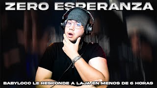 BABYLOCC LE RESPONDE A LAJA EN MENOS DE 6 HORAS!!! | BABYLOCC - ZERO ESPERANZA (Video Oficial)