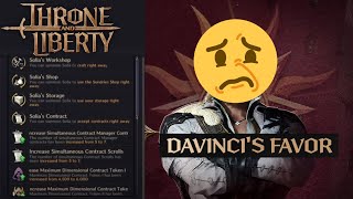 Davinci's Favor is Cringe... | Throne and Liberty