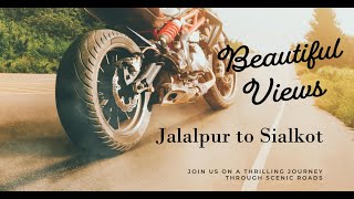 Jalalpur to Sialkot, moto vlog made with action camera
