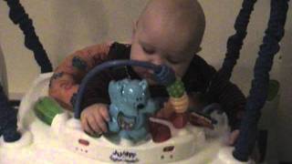 Aidan Jumperoo-ing Himself to Sleep
