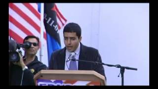 Sam Khoshbaten, Muslim Iranian activist, speaks at the 9 11 Rally of Remembrance