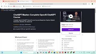 Providing Free Udemy Course - ChatGPT Master: Complete OpenAI ChatGPT Course