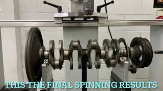 Dynamic crankshaft balancing of Mitsubishi 4G93 lightening crankshaft