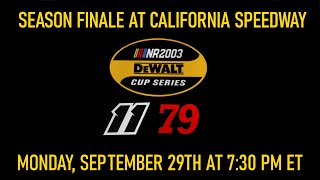 2025 NR2003 DeWalt Cup Series Season Finale Promo | September 29th at 7:30 PM ET