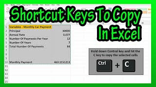 How To (Quickly) Use Keyboard Shortcut Keys To Copy And Paste Cells And Formulas In Excel Explained