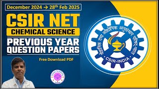 ✅ CSIR NET 2025 Chemistry #CSIRNET2025| Feb 28 Paper Solution & Answer Key | Dec 2024 Cycle