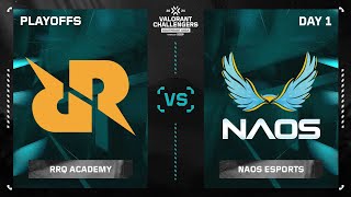 RRQA vs NAOS Challengers Southeast Asia Split 2 | Playoffs DAY 1