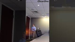 Why remain seated? - ClearOne Beamforming Ceiling Microphone Array - Adaptive Steering Live Demo