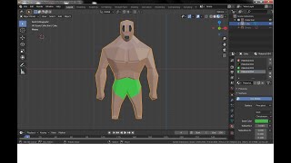 Low Poly Man Making Blender3d