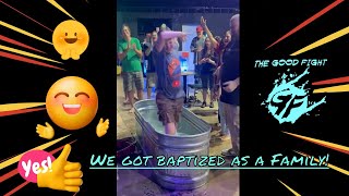 Fam Baptism July 21, 2024 ❤️‍🔥 Jedi got baptized for the first time! 🙏🤲