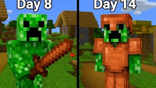COPPER ARMOR & I Killed a WITCH! | Hardcore Minecraft Days 8-14