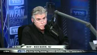 Caller asks WFAN's Mike Francesa, "Whose Foot Is in the Famous Mickey Mantle Photo?"