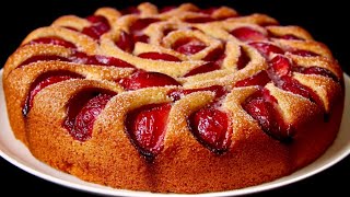 Plum cake based on an old newspaper recipe! This recipe is simply brilliant! Delicious!