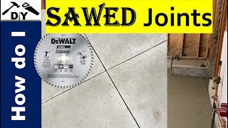 Concrete Saw Joints on Garage Floors