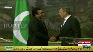 LIVE : Bilawal Bhutto and  Russian Foreign Minister Press Conference in Moscow - Express News