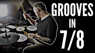 Advanced Grooves In 7/8 | Drum Lesson w/ whelan drums