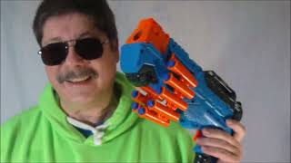 YT SHOW TIME BOX OPENING NERF GUN HOW TO  ASEMBLY  BATTLE BLAZER ADVENTURE FORCE 14 ROUND BELT LOOP