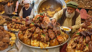 Afghanistan Most famous street food Kabuli Pulao | Roasted chicken | biryani | Chicken curry