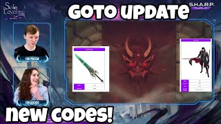 Solo leveling Arise new codes in live in tamil and goto update