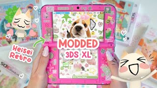 Building a Heisei Retro Themed MODDED 3DS XL 🍀 Nintendo 3ds Homebrew in 2025🍥🍏