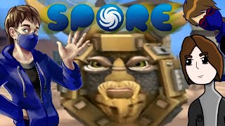 Макс играет в Spore и создает персонажей из Трансформеров (Юникорн, Сквиртессон, Триптизад и т.д.)