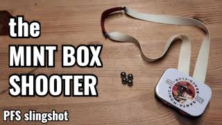 MINT BOX SHOOTER PFS slingshot DIY making + shooting