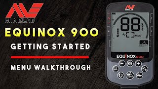 Minelab Equinox 900 settings and menu explained