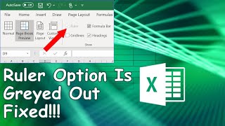 How to Fix Ruler Option Greyed Out in Excel – Step-by-Step Guide! | Excel Tech & Tricks