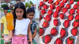 Countryside Challenge: Hit the Bottle and Win a Strawberry of Love!