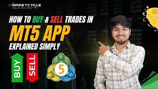 How to Buy & Sell Trades in MT5 App | Explained Simply #forex #learnforex #trading