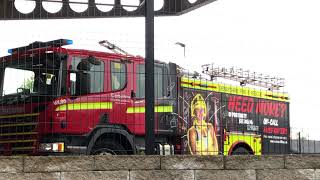 Swadlincote fire engine returning to base
