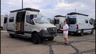 FIRST LOOK: 2026 Winnebago Revel 44E Sprinter 2500 AWD Chassis! 144"  Stone Grey, Overlander decor