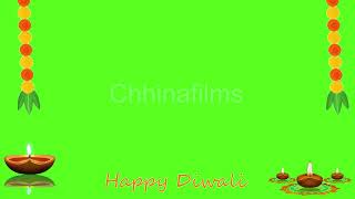 happy diwali green screen