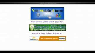 See how easy it is to do a video splash page with EasyHits4U