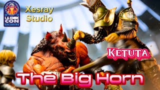 Xesray Studio Ketuta the Big Horn LA Comic-Con Exclusive Review. The RED RHINOMAN!