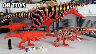 How to Paint your own Glow-in-the-Dark Mosasaurus Rex (3D Printed) T-Rex and Mosasaurus Hybrid Dino