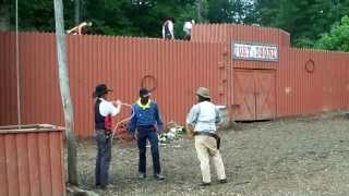 tweetsie RR Fort Boone fight 8-31-13