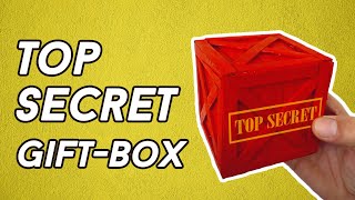 HOW to MAKE a TOP SECRET GIFT-BOX with ICE CREAM STICKS | Creative Minds