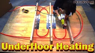 How To Install Radiant Floor Heating System w/ HEAT TRANSFER PLATES