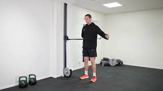 External shoulder rotation with Single turn Buckle - kPulley Pro