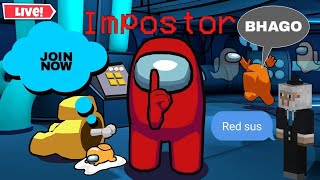 🔴Live Mai Hu Imposter 😈 Among us live stream now join  #shorts #shortslive #amongus #shortsfeed