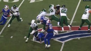 Matt Milano HUGE HIT on Mike White | Jets vs Bills
