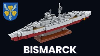 LEGO Battleship Bismarck MOC [1:1000] [269 Parts]