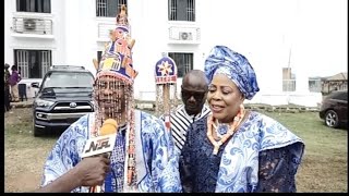 THE INSTALLATION AND CORONATION CEREMONY OF OBA OLATUNDE OYEWOLE ERINLE.AS OLU AGA OF IFE KINGDOM
