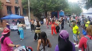 Belly Dancers Performing to Frankie Paradise at W.A.R.M. Love On The Block