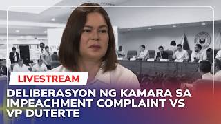 LIVE: House panel deliberates on VP Duterte impeachment complaints | DZMM Teleradyo (02 March 2026)