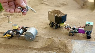 Machines🚜⛽| Diy truck tractor | #Motor #tractor #machine #motor #science #project #ideas #mini #diya